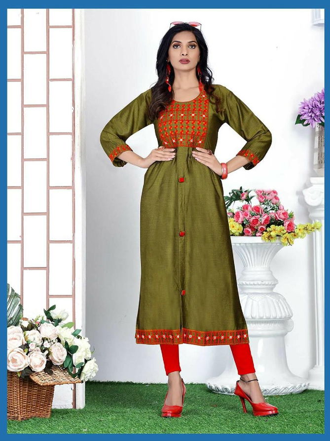 Beauty Queen Blue Bell New Exclusive Wear Designer Fancy Kurti Collection